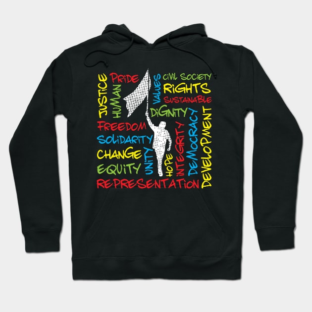 Civil Rights Activist Theme Hoodie by jazzworldquest